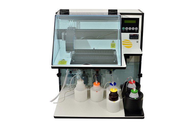 Semi automation for molecular and western blot strips